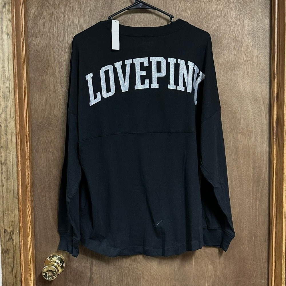 NWT Victoria's Secret Pink Long Sleeve Bling Shirt Small